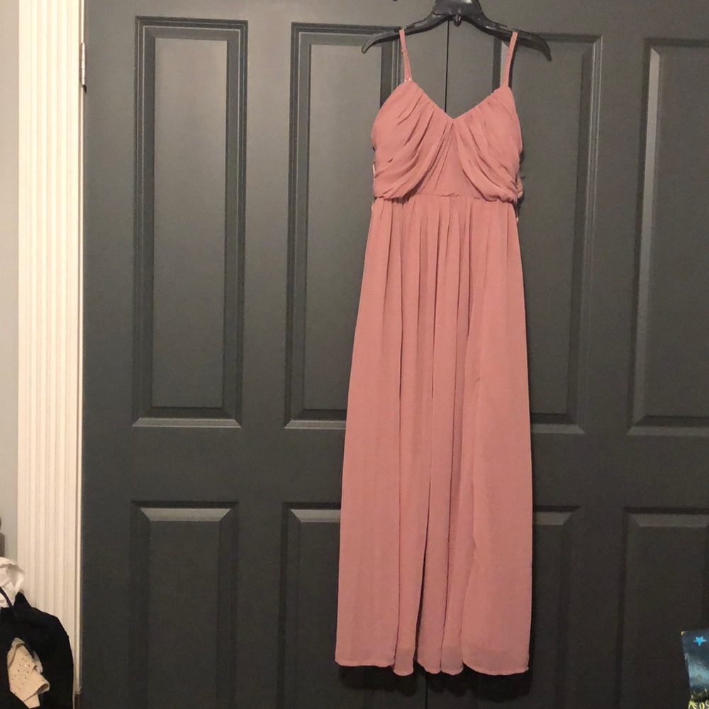 Pink maxi dress